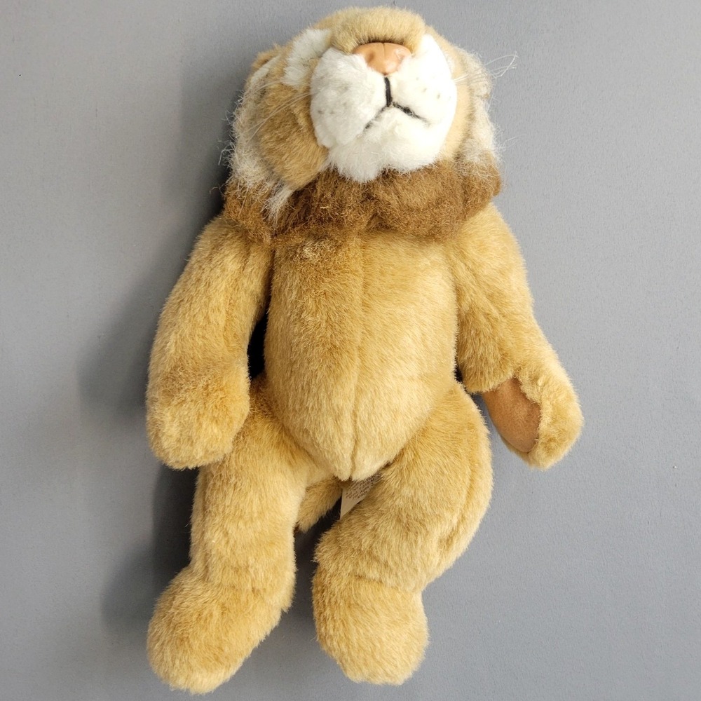 Fiesta Lion Plush Bean Bag Cuddle Wild Animals 9705 Tan Brown 12" Tall
